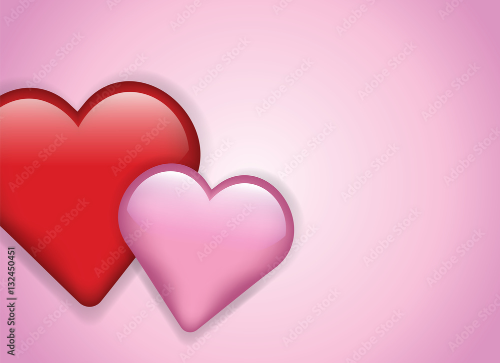 Hearts Background Illustration