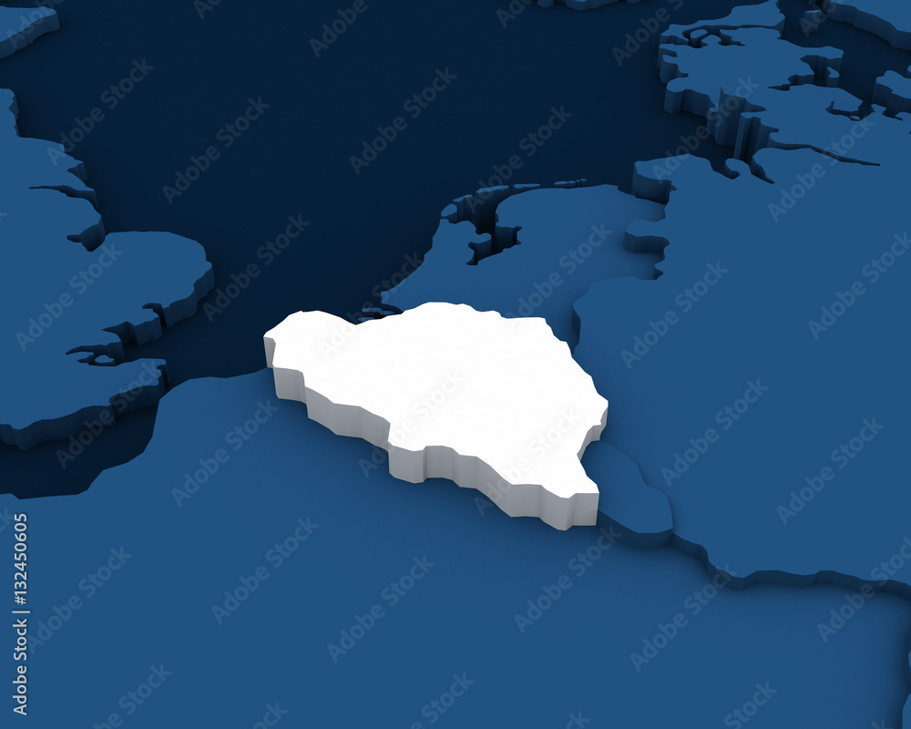 belgium map 3D illustration belgium map 3D illustration