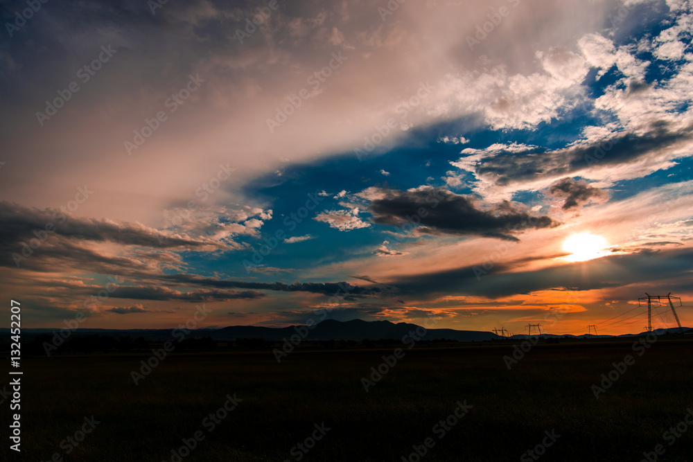 Obraz premium Beautiful sunset