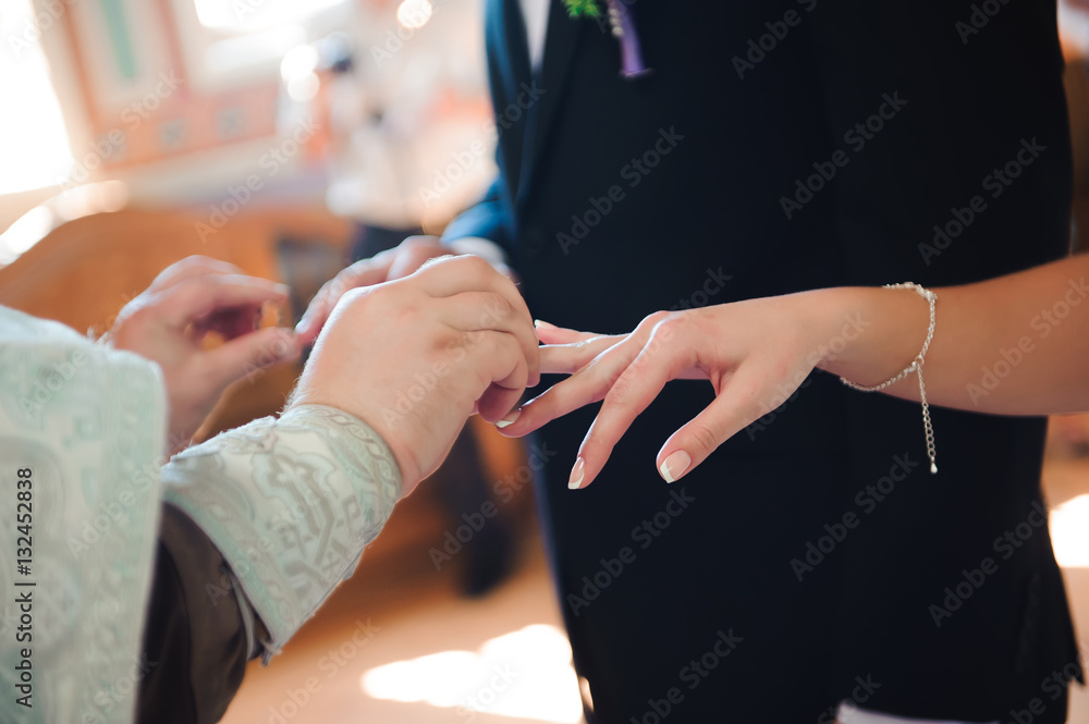 Fototapeta premium Wedding details - wedding rings