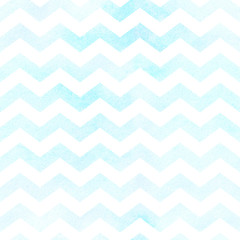 Papier peint photo Chevron patrons Chevron aquarelle bleu motif marin  © Pineapples