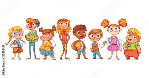 Cute variety of children