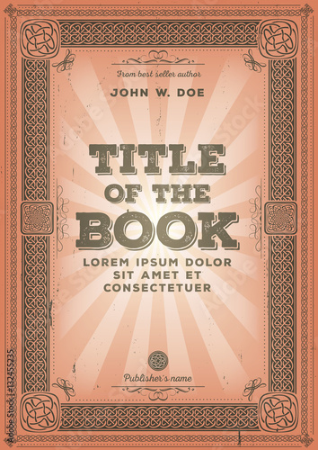 Vintage Retro Book Cover Design