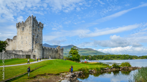 Ross Castle on a sunny morning, County Kerry, Ireland photo