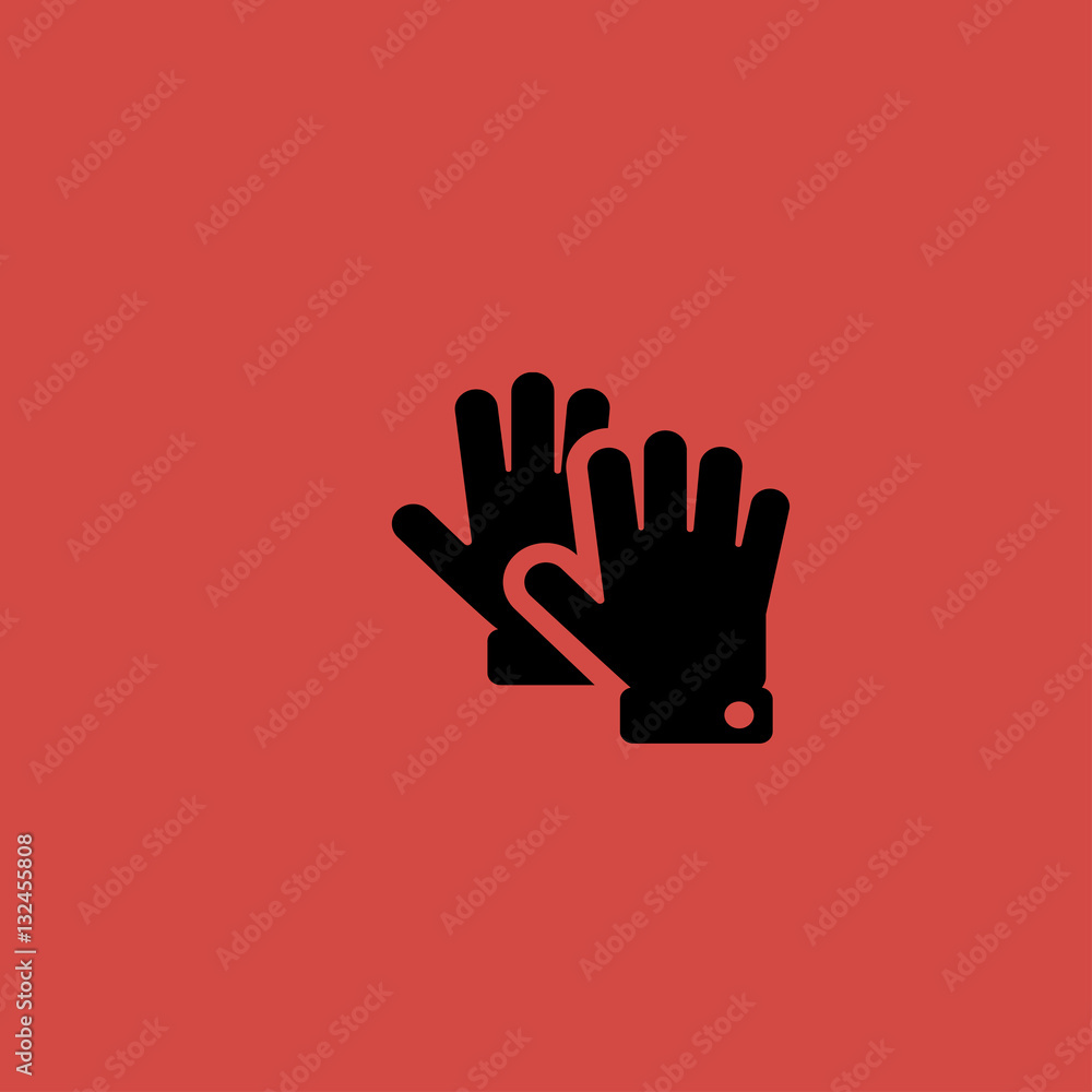 gloves icon. flat icon gloves icon. flat icon