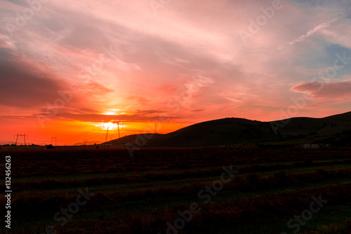 Amazing sunset and clouds