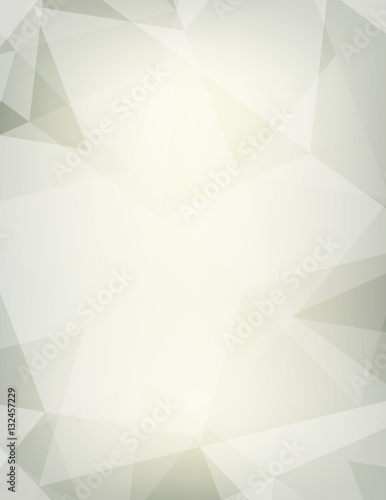 Abstract faded background with transparent triangles. Vector pat