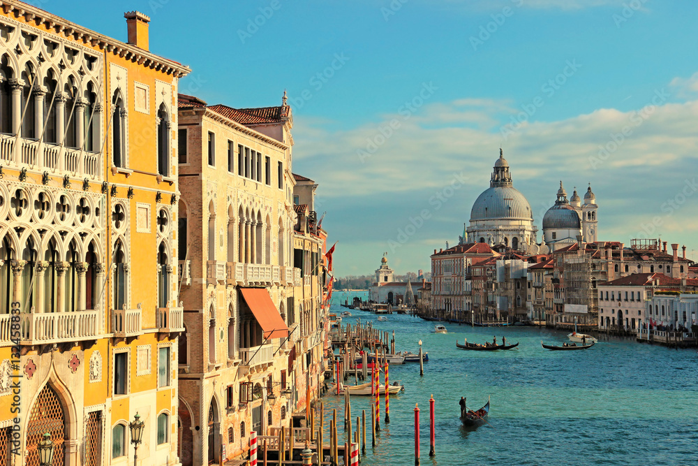 Naklejka premium The Grand Canal seen from the Accademia Bridge, Venice