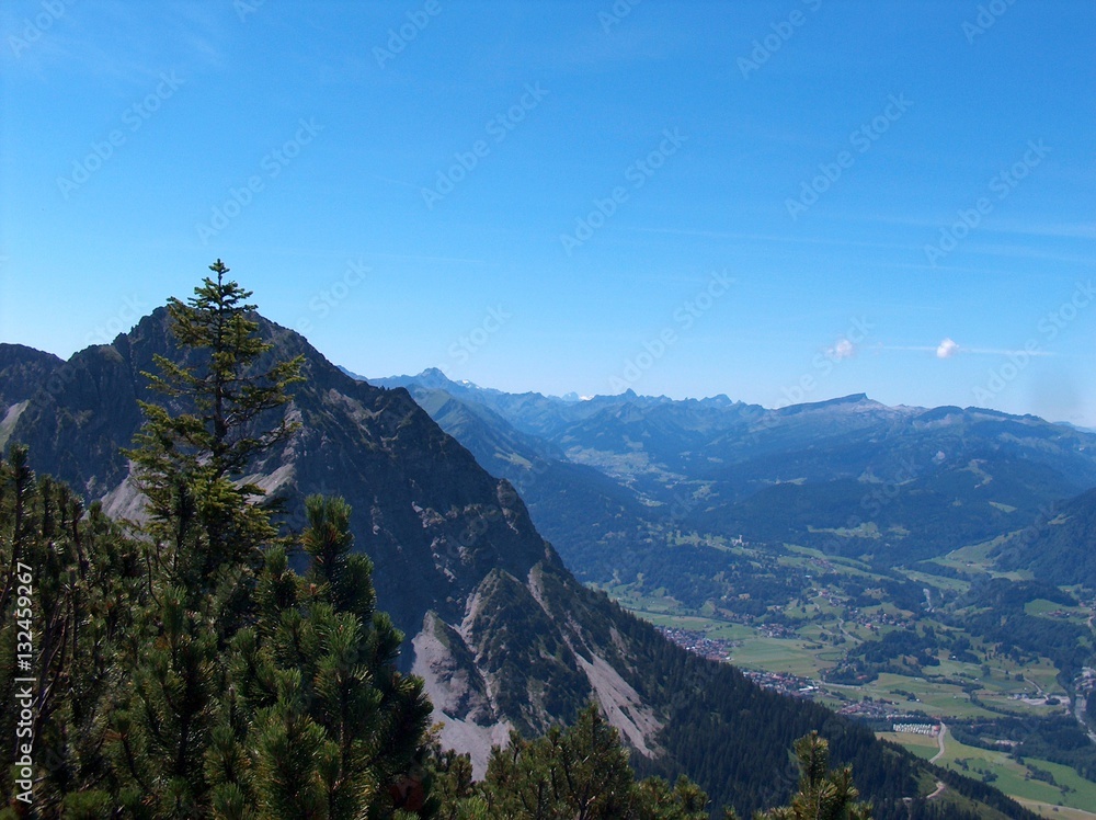 Fototapeta premium Allgäuer Berge mit Entschenkopf