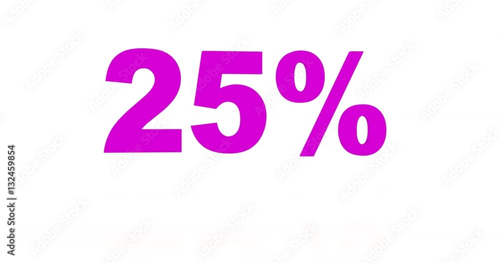 Animated 3D bouncing purple 25% Animated 3D bouncing purple 25%