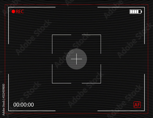 Camera recording screen with vector Analog TV Glitch moire background. No signal noise. Interference in air.