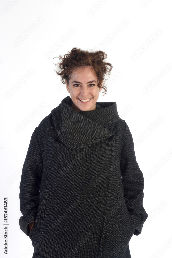 Portrait of a woman dressed in winter Portrait of a woman dressed in winter