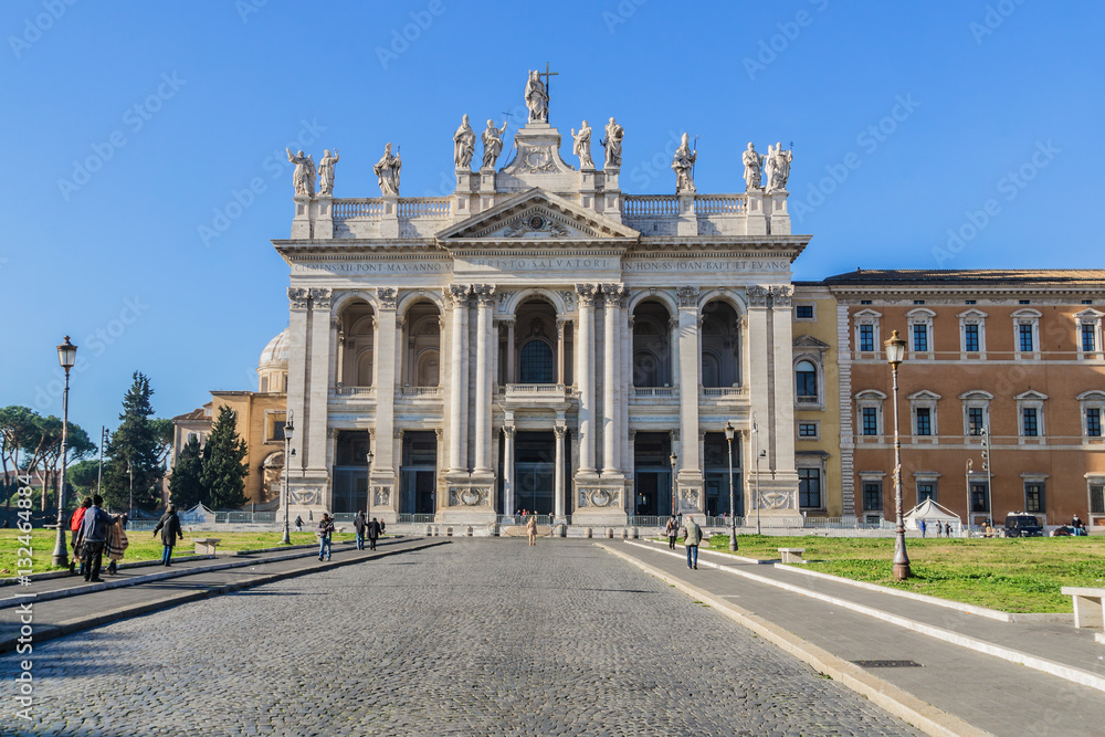 Papal Archbasilica of St. John (San Giovanni in Laterano). Rome.