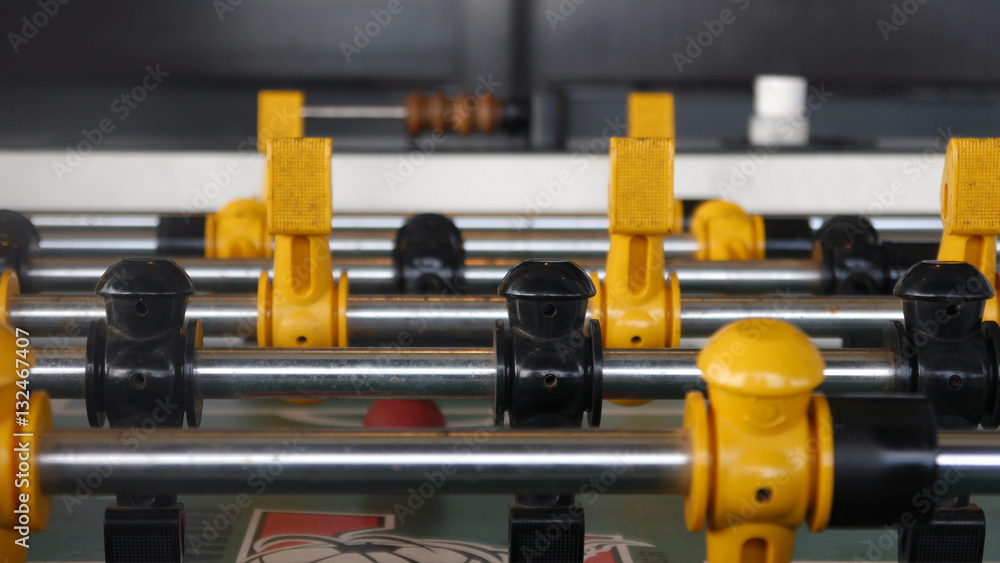 Fototapeta premium Table soccer closeup