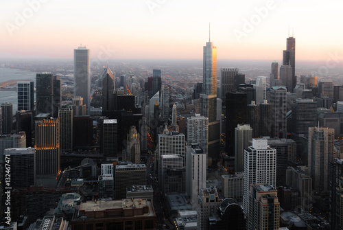 Skyscrapers and modern buildings of Chicago Skyline