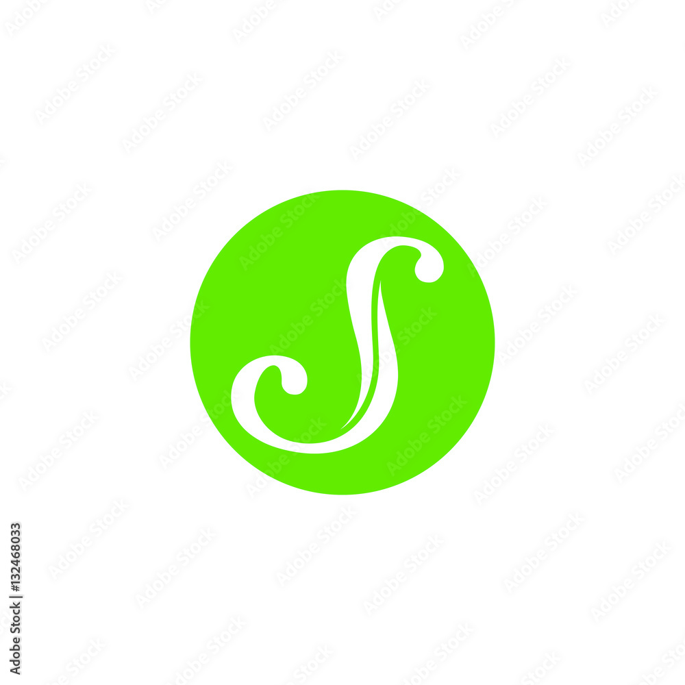 s letter initial on a circle logo vector s letter initial on a circle logo vector