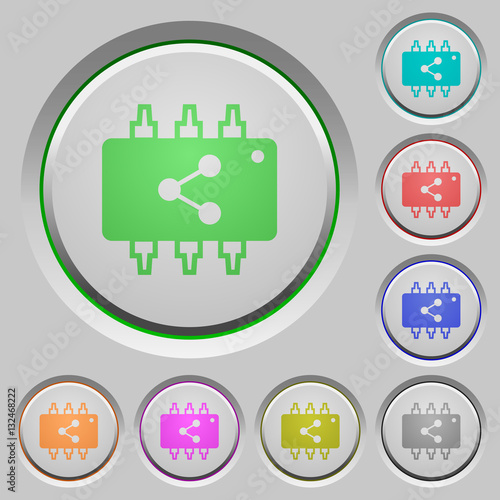 Connect hardware push buttons