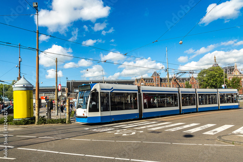 City tram in Amsterdam