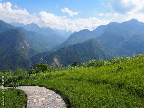 Path through Vietnamese mountains