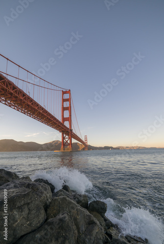 View of the Golden Gate Bridge from Fort Point, San Francisco, Ca 