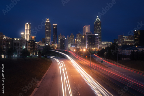 Atlanta city night skyline © Nickolay Khoroshkov