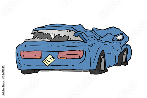 Damage car