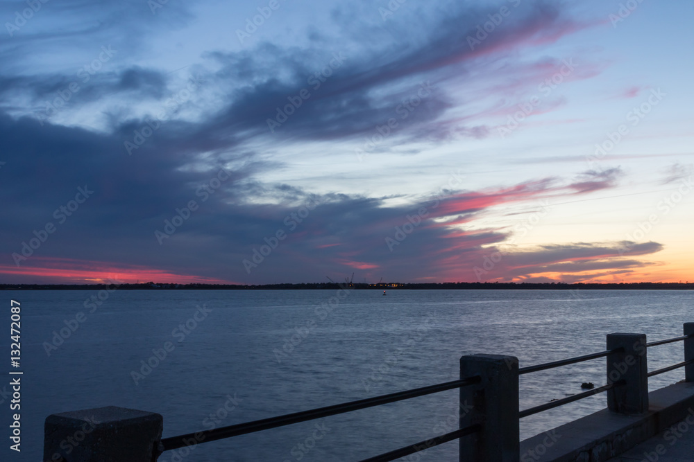 Sunset, Atlantic Ocean, Charleston, NC