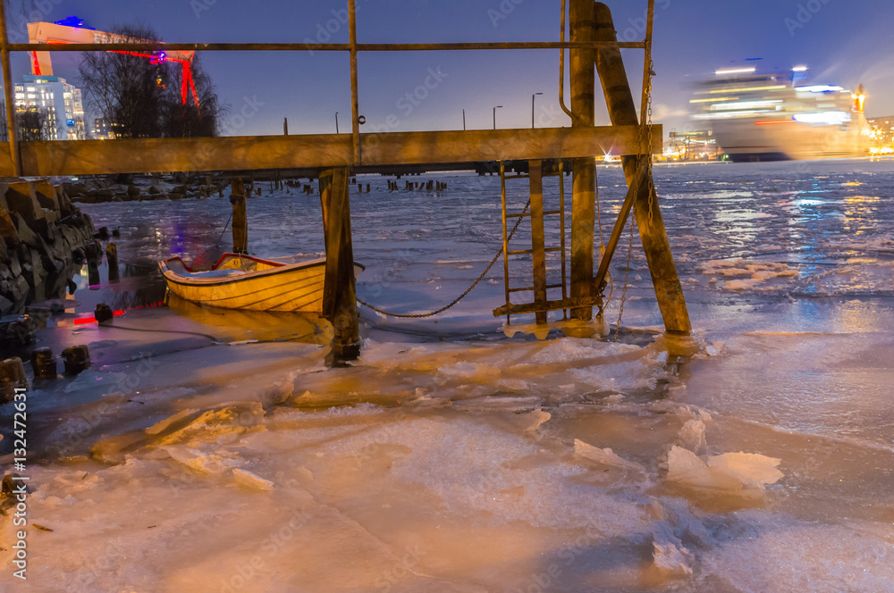 Naklejka premium Is vid Färjenäs