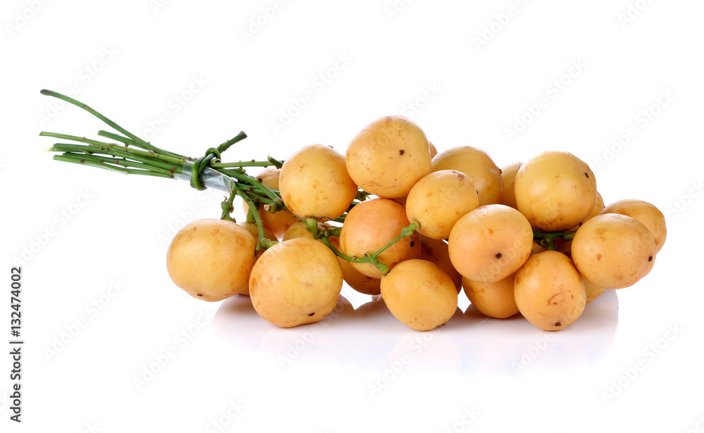Thai fruit (Ma Fai) isolated on white background Thai fruit (Ma Fai) isolated on white background