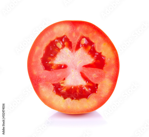 Wallpaper Mural Tomato slice isolated on white background Torontodigital.ca