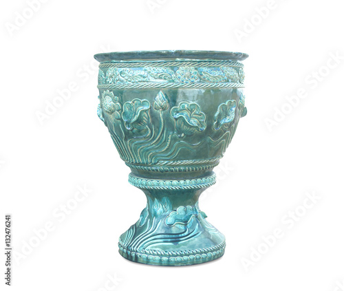 Ceramic vase potted