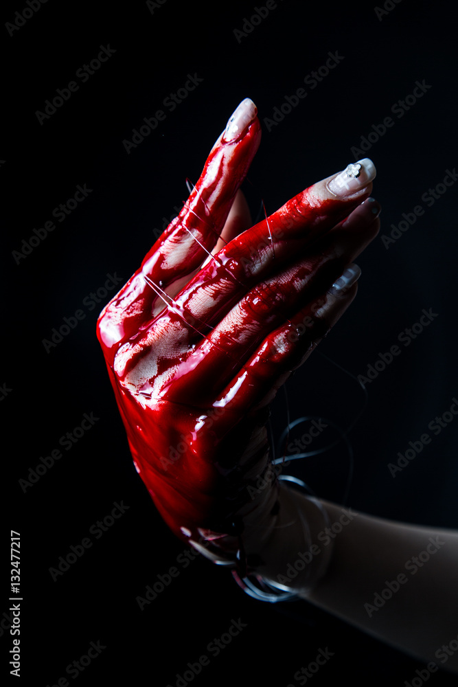 bloody hand