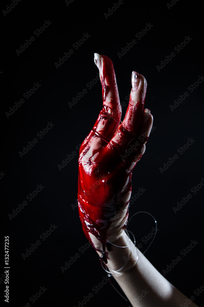 bloody hand