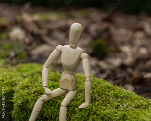 Wooden mannequin study