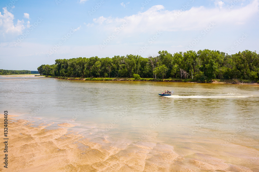 Platte River, west of Omaha, Nebraska Platte River, west of Omaha, Nebraska