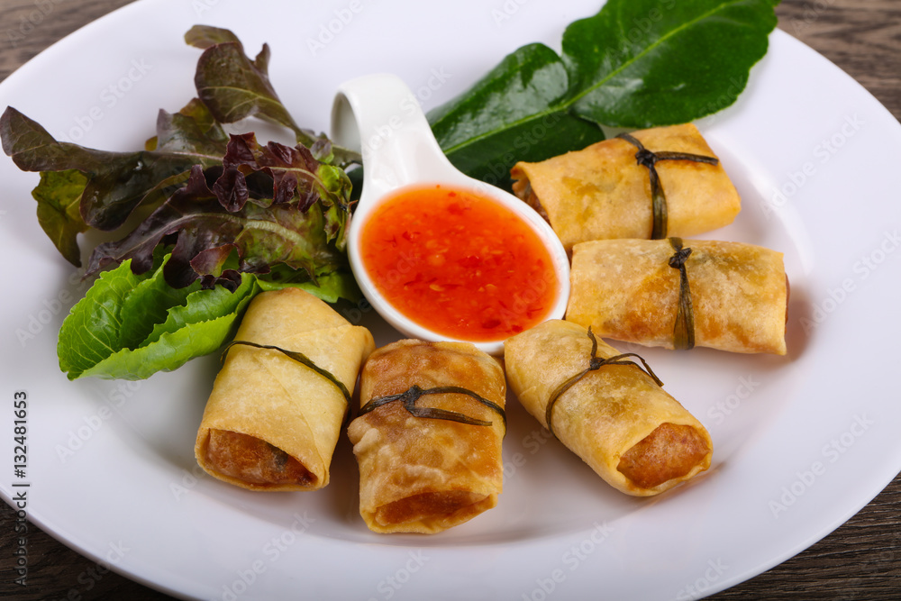 Asian spring roll Asian spring roll