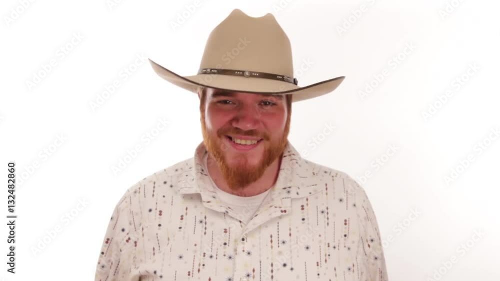 Hipster millennial cowboy with an ace up his sleeve Hipster millennial cowboy with an ace up his sleeve