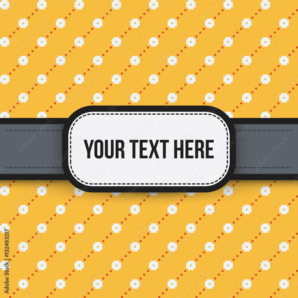 Fototapeta premium Text background with colorful pixelated pattern. Useful for presentations, advertising and scrapbooking.