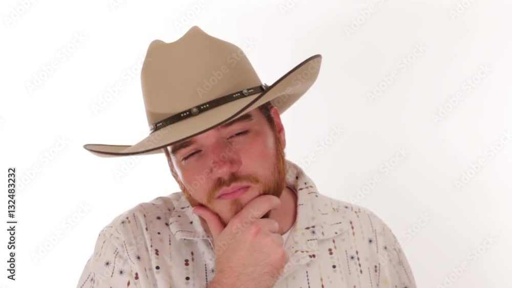 Hipster millennial cowboy with an ace up his sleeve Hipster millennial cowboy with an ace up his sleeve