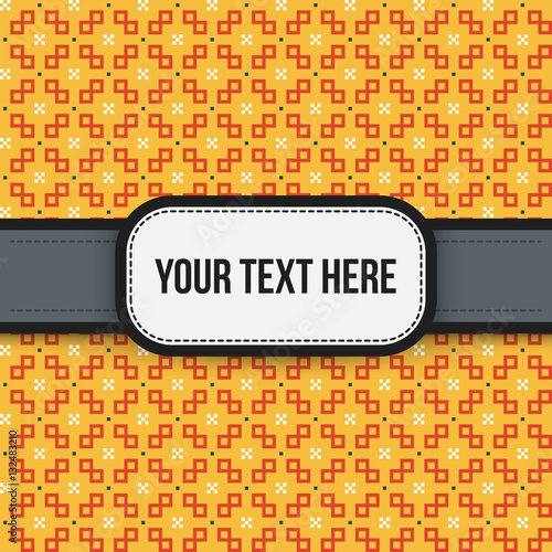 Text background with colorful pixelated pattern. Useful for presentations, advertising and scrapbooking. photo