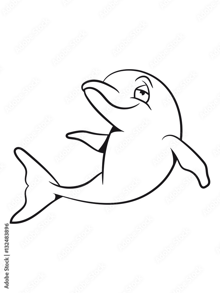 Obraz premium Delfin witty sweet