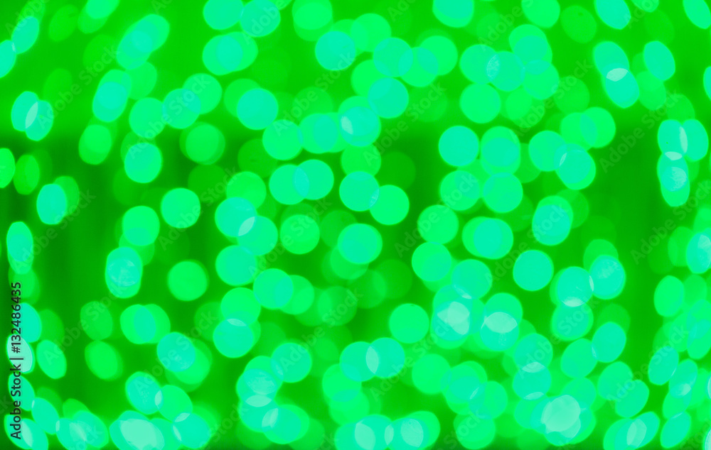 Green christmas lights background Green christmas lights background