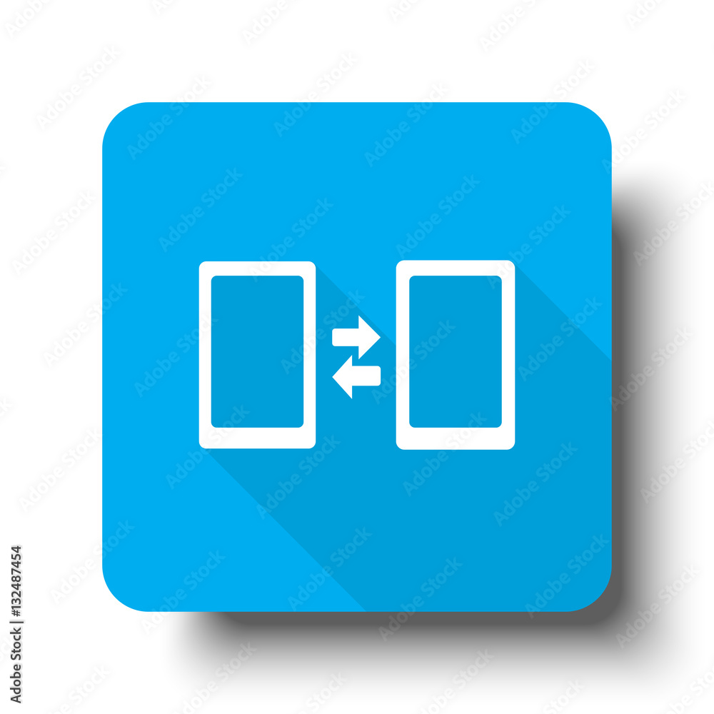 White Pairing icon on blue web button White Pairing icon on blue web button