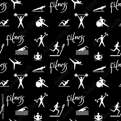 Endless background on a theme sports.