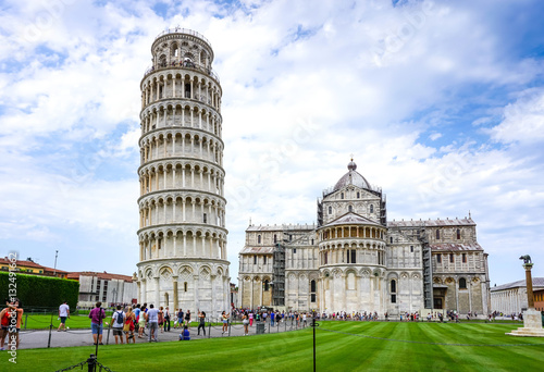 PISA, ITALY - July 24, 2016. Leaning Tower of Pisa in Tuscany, I