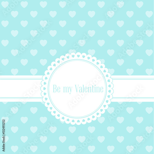 Banner Valentines Day with symbols hearts and lettering for concept design poster, greeting card or invitation. Cartoon style. Vector illustration.