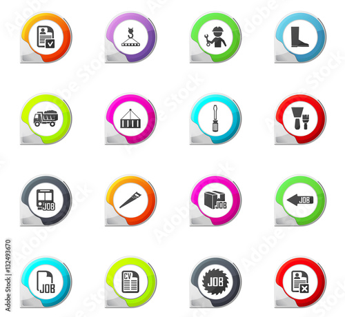 Job icons set