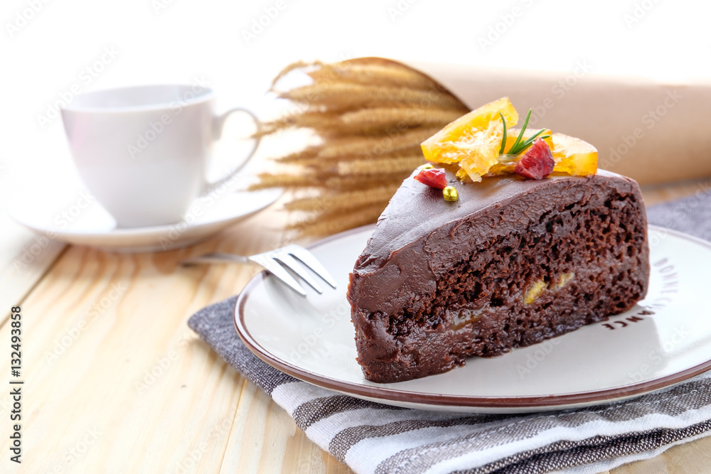 Delicious chocolate cake