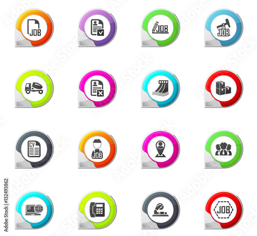 Job icons set