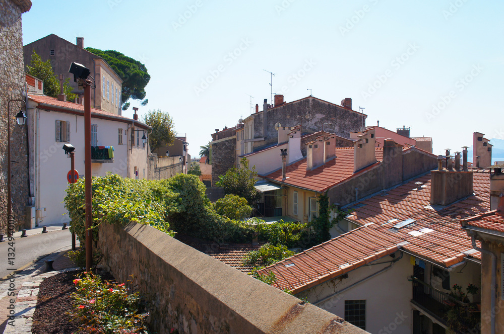 Cityscape of Cannes,France view to houses and roofs